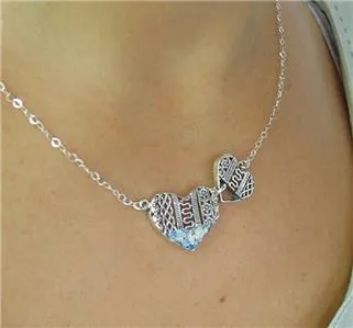 Antique Roman Glass Heart Necklace 925 Silver Handmade Hadar Designers (as 505911