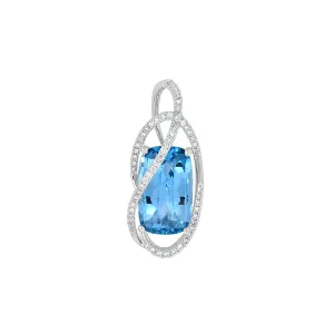 Aqua Blue Spinel Pendant