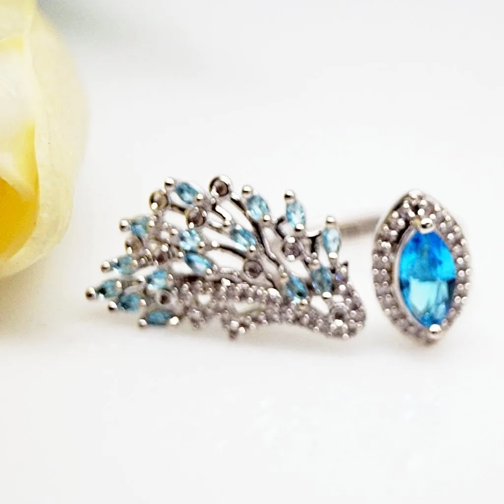 Aquamarine Adjustable Ring