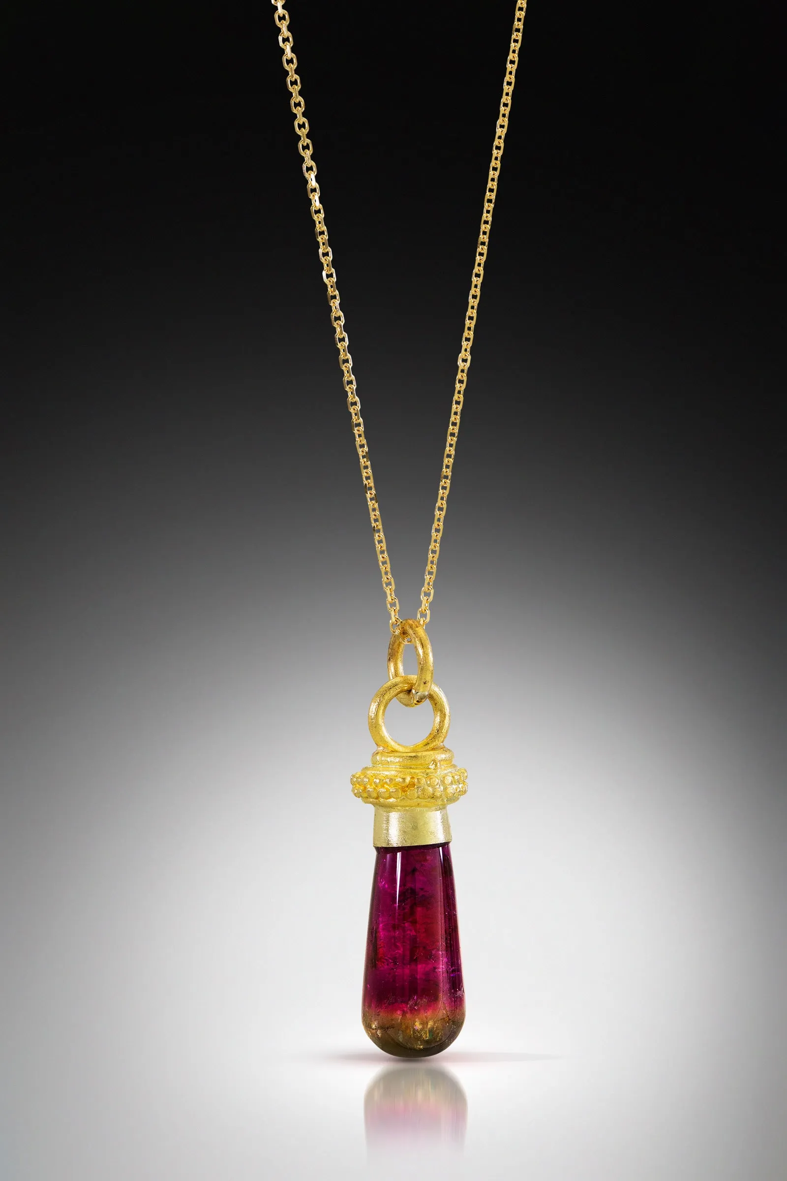 Atmosphere Teardrop Pendants in 22K