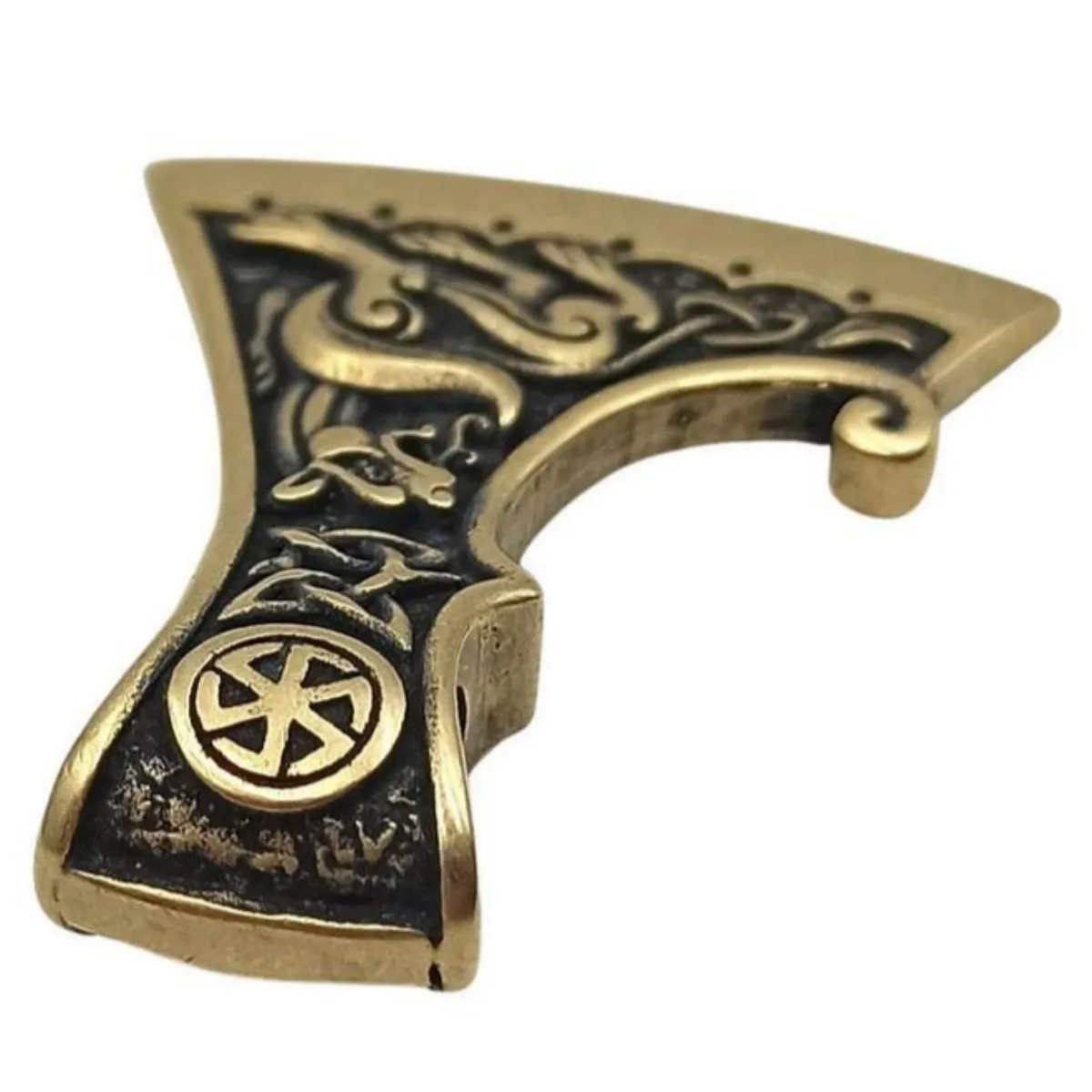 Axe of Perun bronze pendant