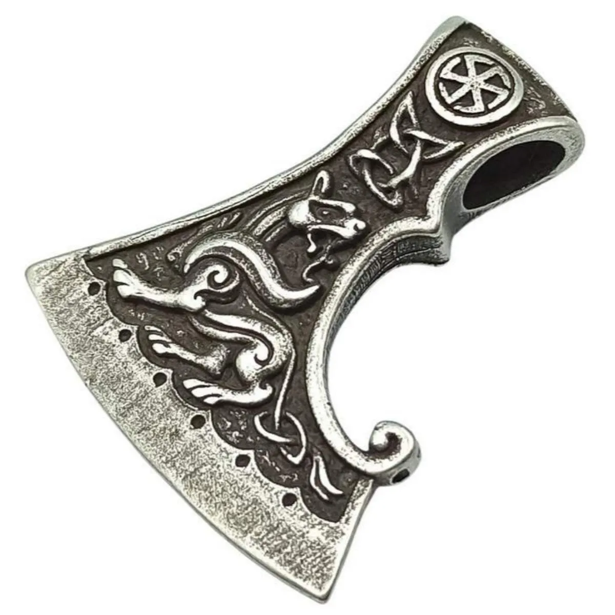 Axe of Perun bronze pendant