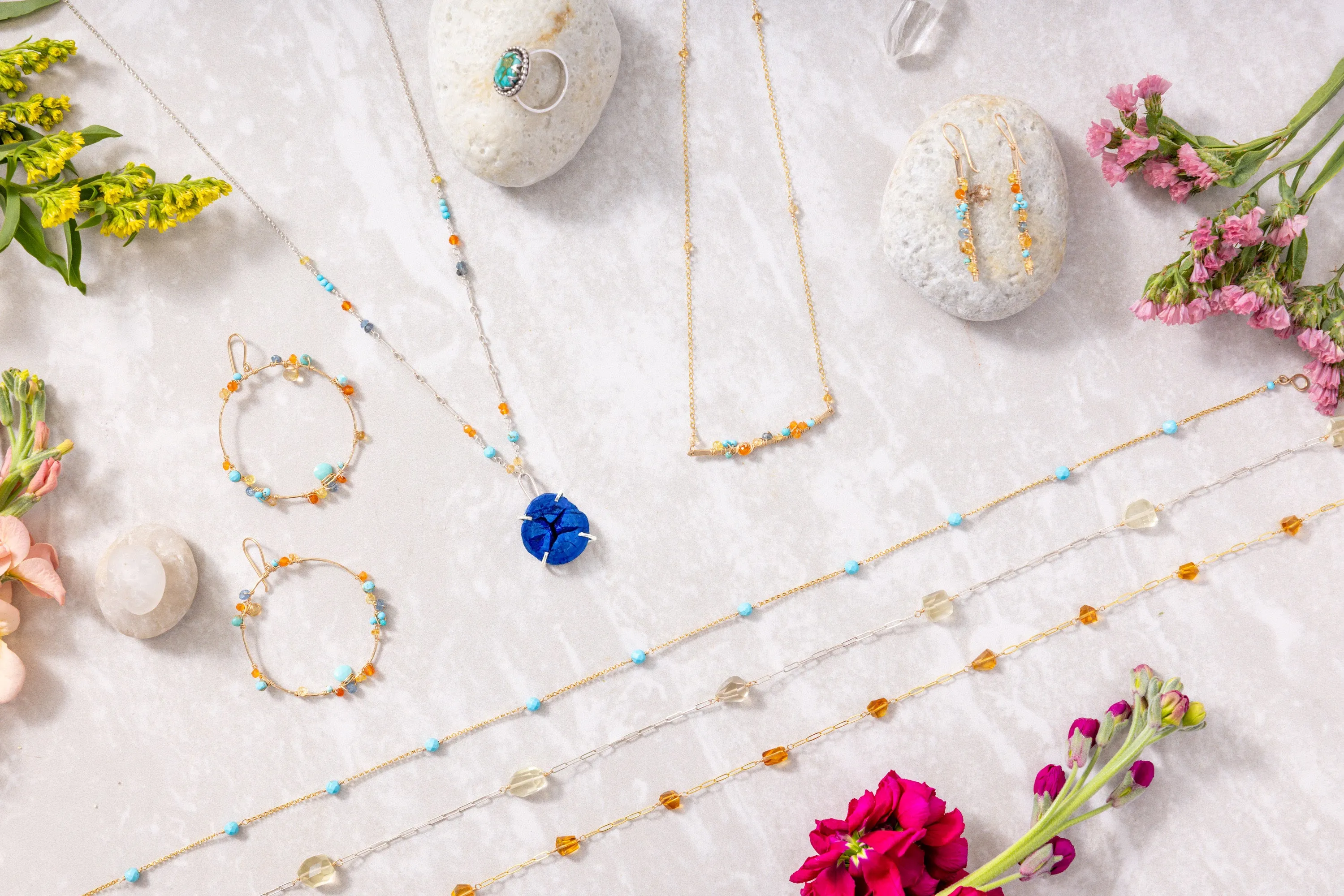 Azurite Pendant Necklace