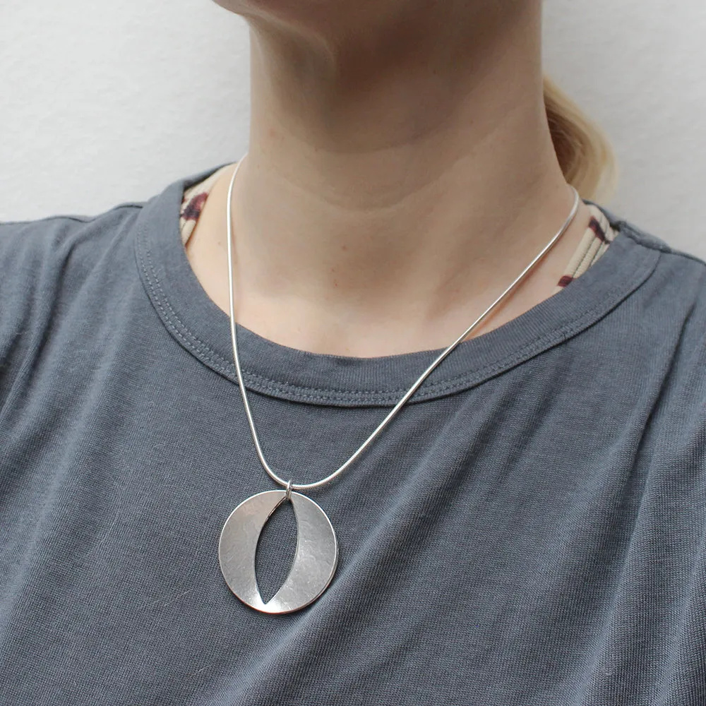Back to Back Open Discs Necklace