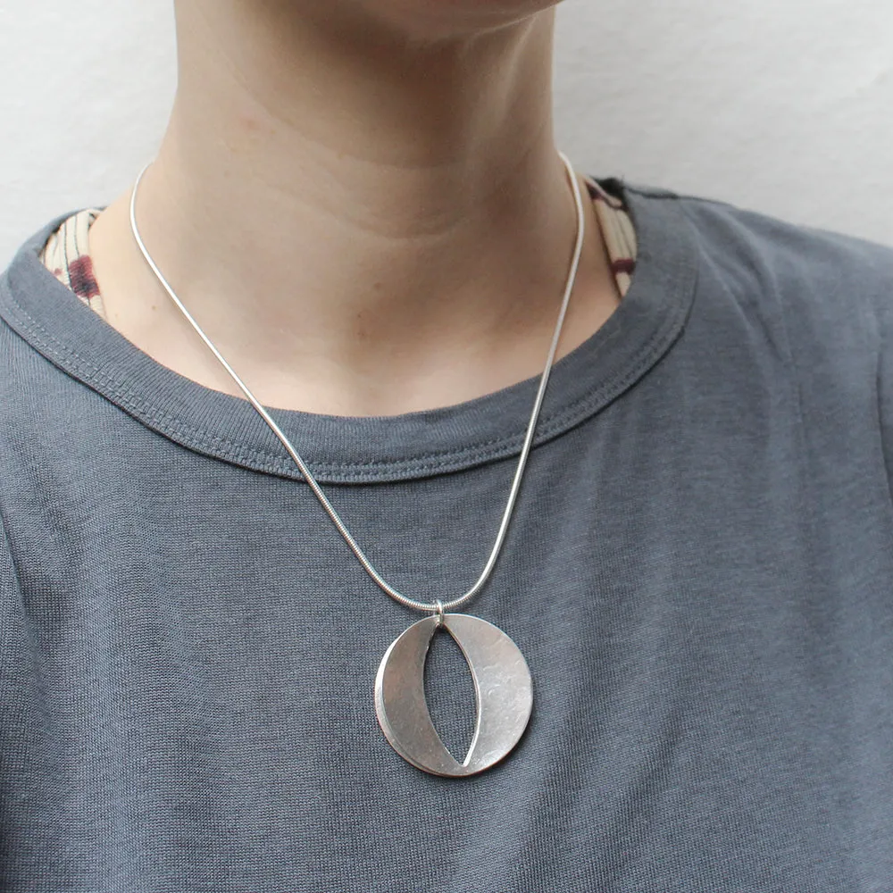 Back to Back Open Discs Necklace