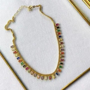 Baguette Diamond Necklace