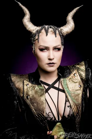 Battle Beast: Noora: Darkest Purple - limited edition signed 8x12 crystal pearl print