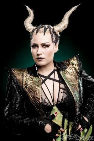 Battle Beast: Noora: Iconic Green 2 - limited edition signed 8x12 crystal pearl print