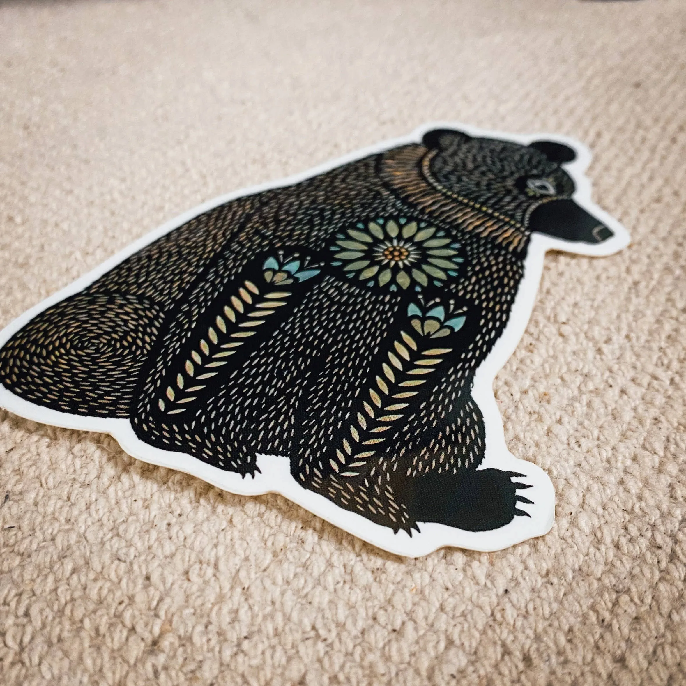 Bear from "We Never Needed Words" Glossy Vinyl Sticker