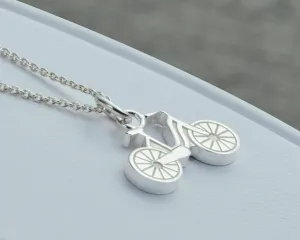 BICYCLE NECKLACE IN STERLING SILVER