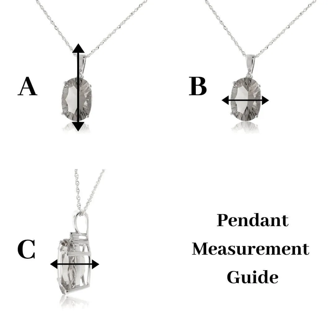 Black Pearl & Diamond Pendant w/Chain