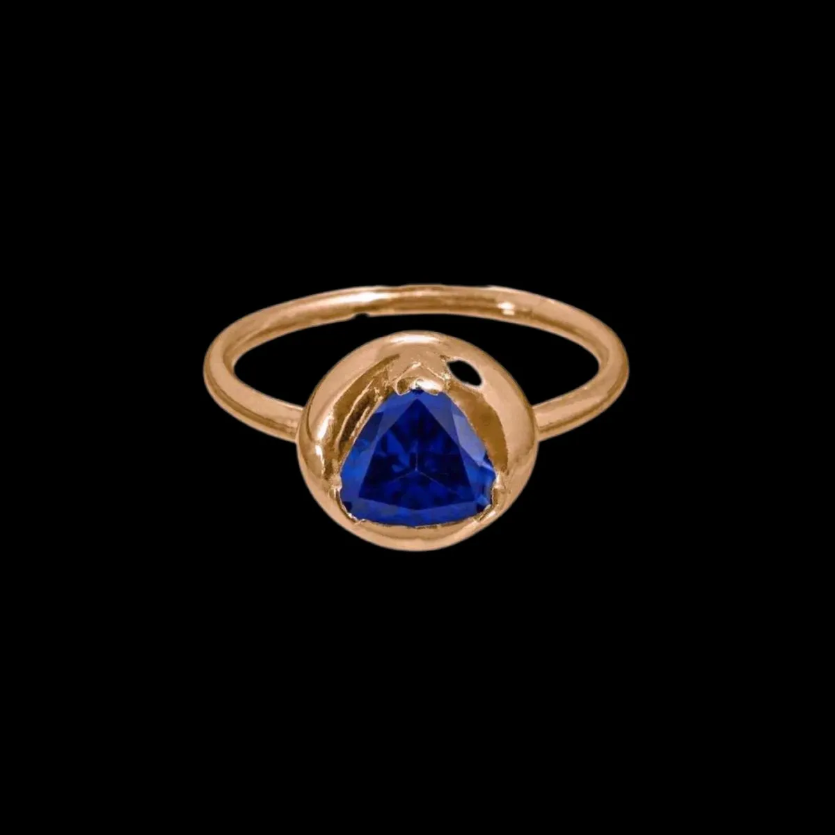Blue Sapphire Solitaire Ring