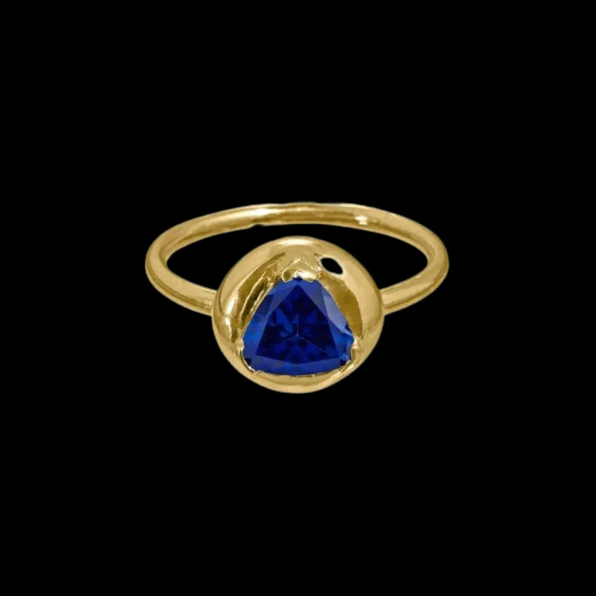 Blue Sapphire Solitaire Ring