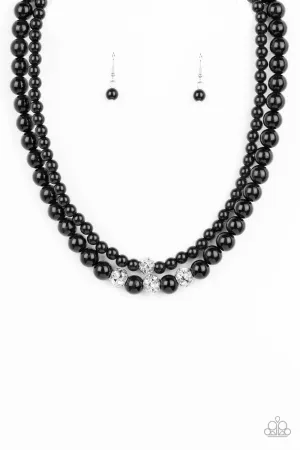 Brilliant Ballerina - Black Necklace