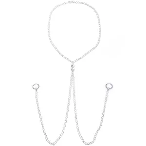 Brilliant BCR Necklace to Nipple Chain Created with Crystals