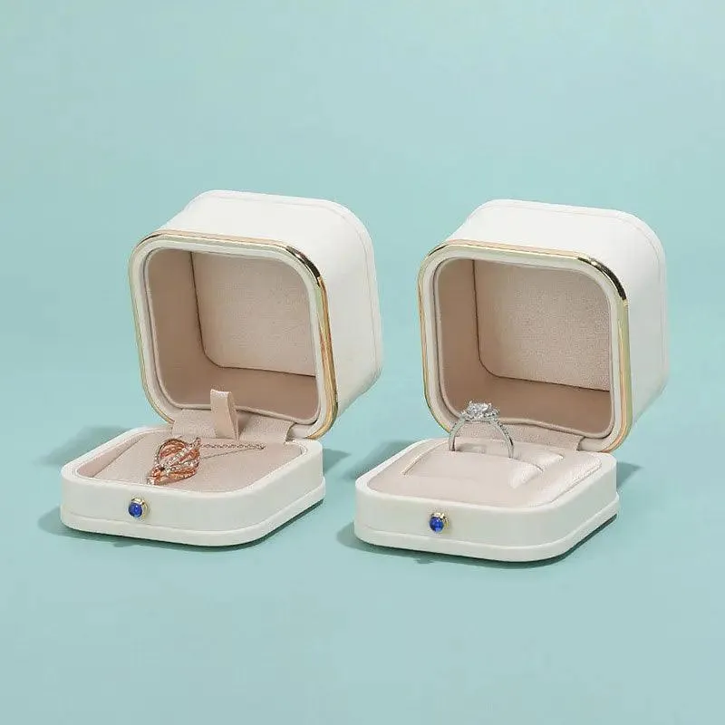 Bulk Ring Boxes with Gold Trim