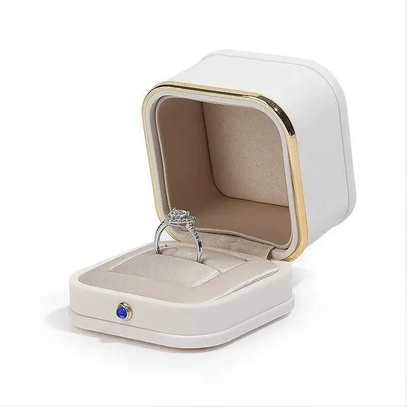 Bulk Ring Boxes with Gold Trim