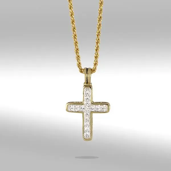 Celebration Collection - Pavé Gold Cross Necklace
