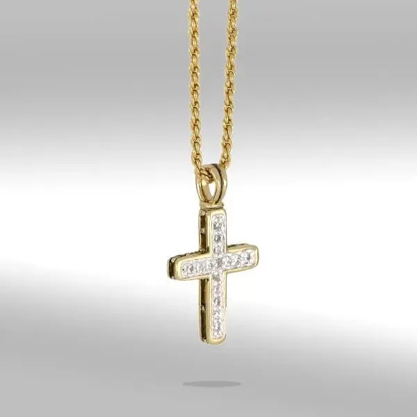 Celebration Collection - Pavé Gold Cross Necklace