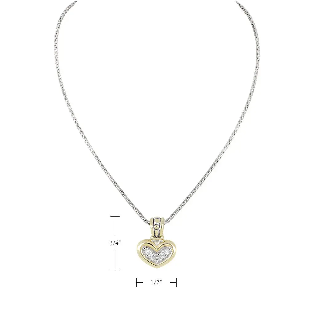 Celebration Petite Pavé - JM Bail Heart Necklace