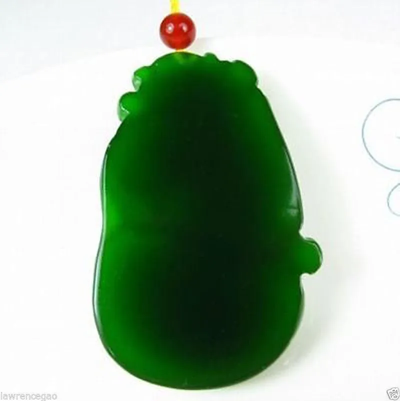 Certified Natural Hetain Jade Handcarved Gourd-Leaf Pendant
