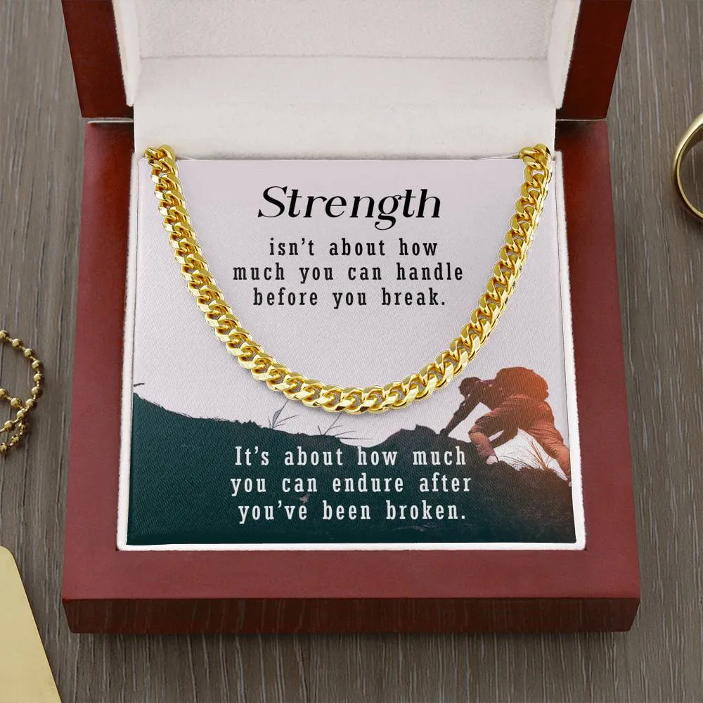 Chain Link Necklace-Strength