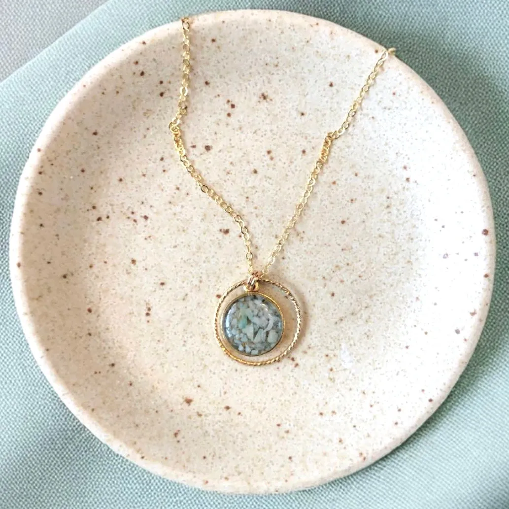 Circle of Love - Light green amazonite