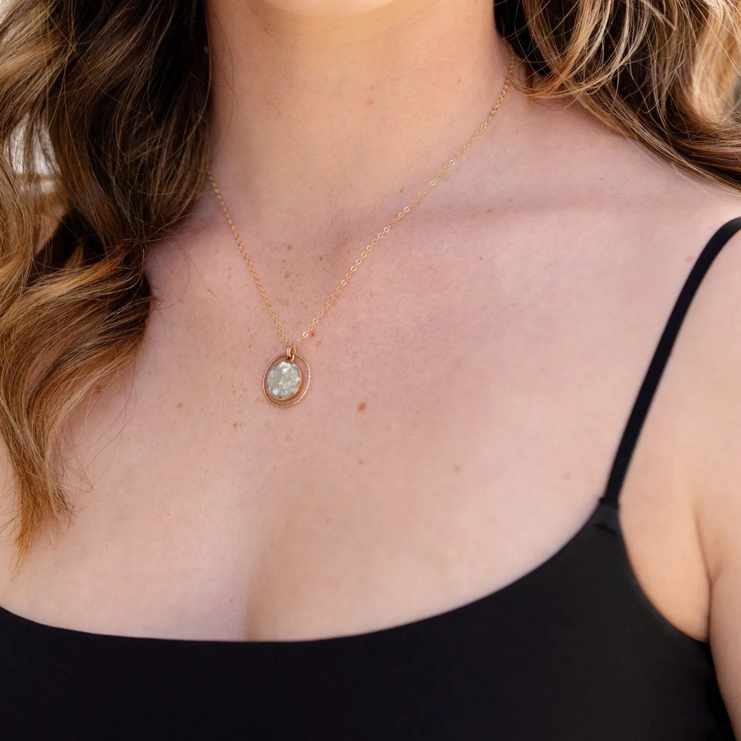 Circle of Love - Light green amazonite
