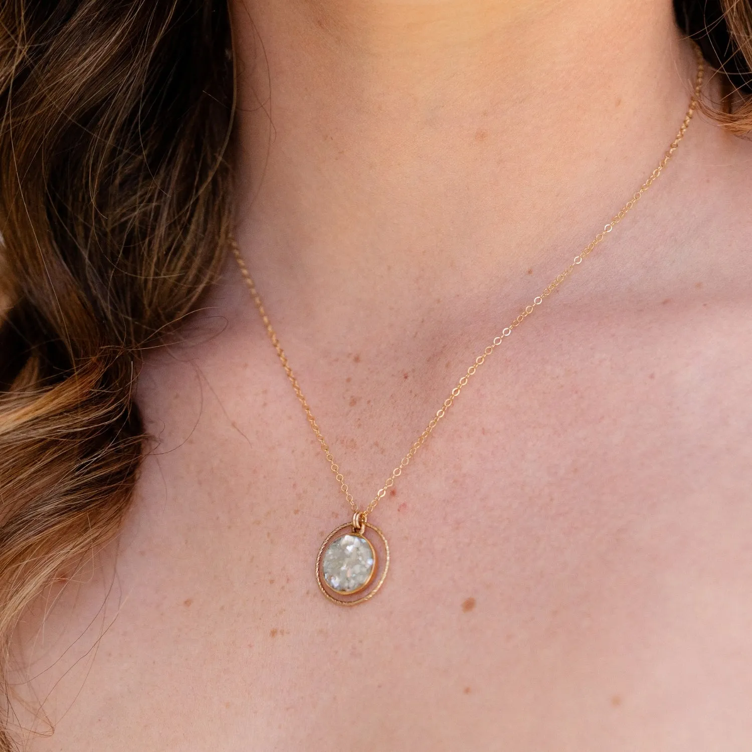 Circle of Love - Light green amazonite
