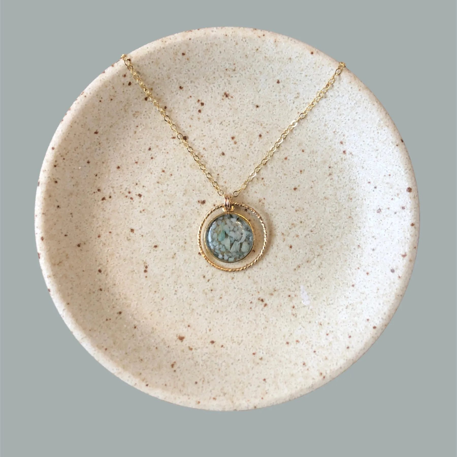 Circle of Love - Light green amazonite