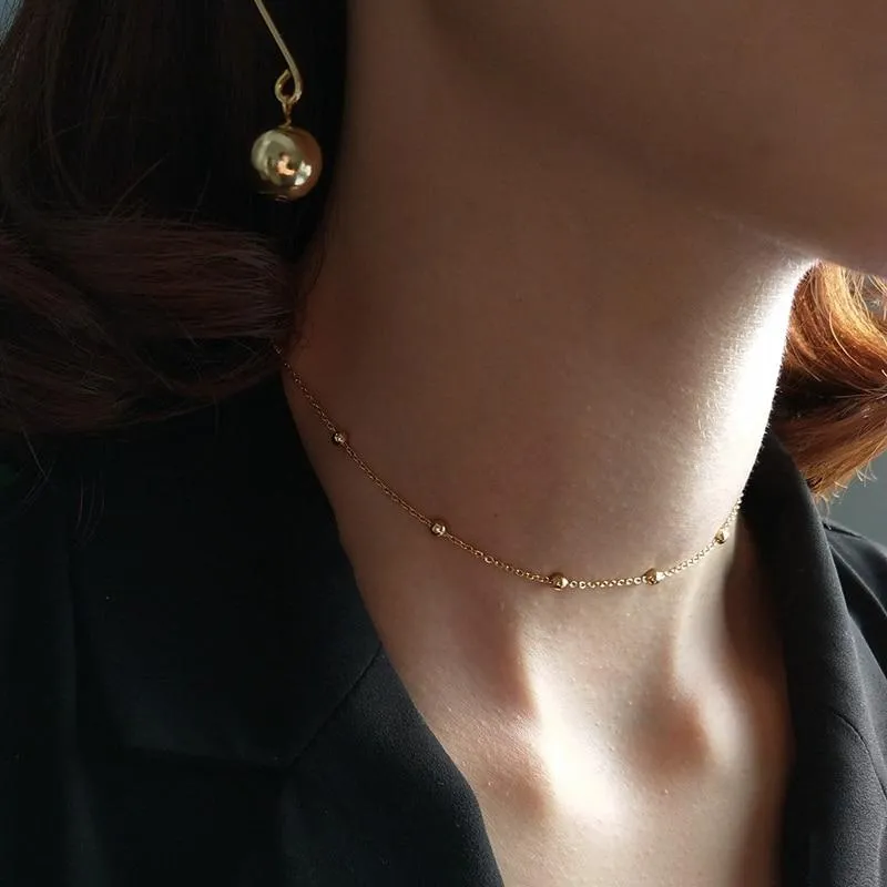 Classic Beaded Choker Necklace