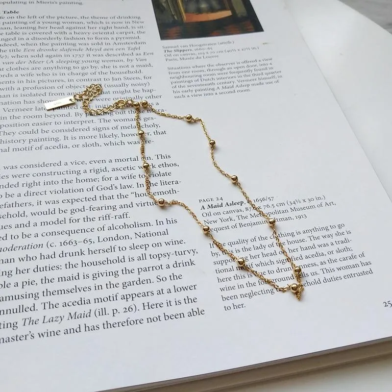 Classic Beaded Choker Necklace