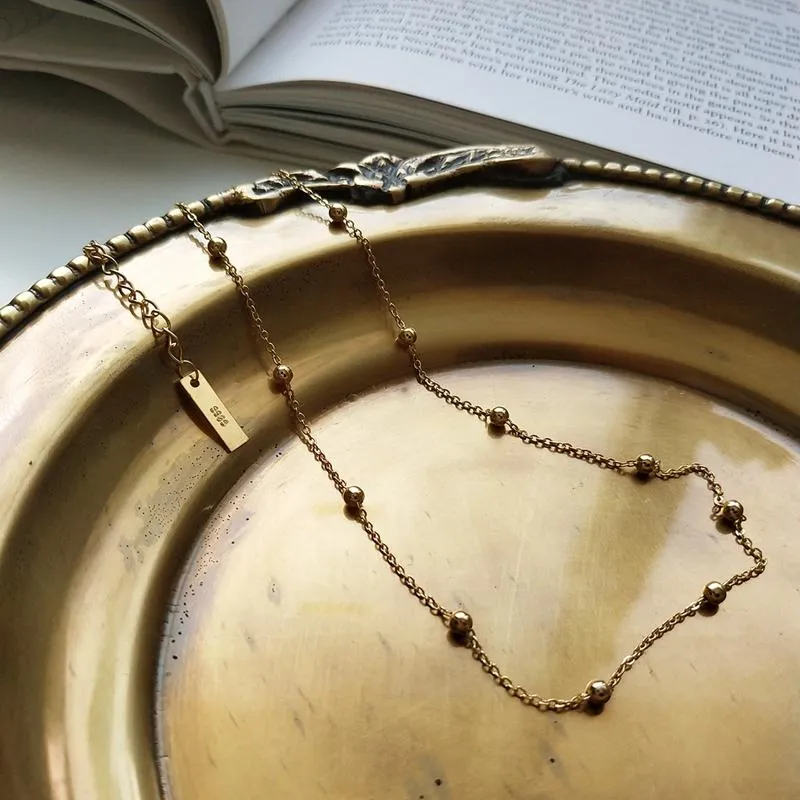 Classic Beaded Choker Necklace