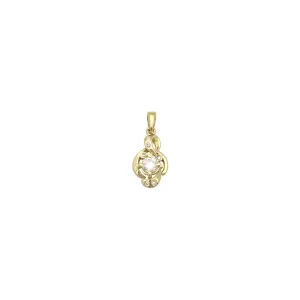 Clef Diamond Pendant (14K)