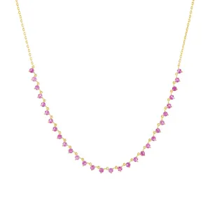 Colored Multi Stone Necklace