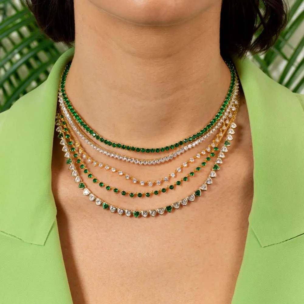 Colored Multi Stone Necklace