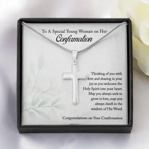 Confirmation Cross Necklace, Confirmation Gifts for Teen Girls, Christian Gift Necklace (DO NOT USE)