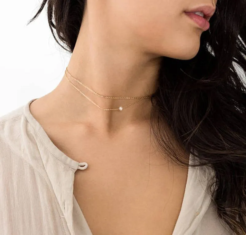 Contemporary Mia Layered Necklace