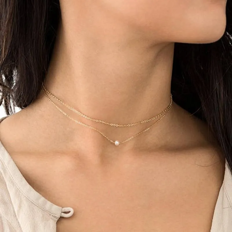 Contemporary Mia Layered Necklace