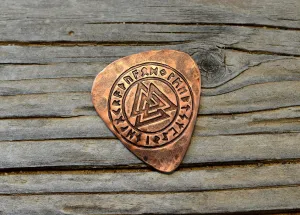 copper guitar pick - playable with the trifecta - signed guitar pick - NicisPicks