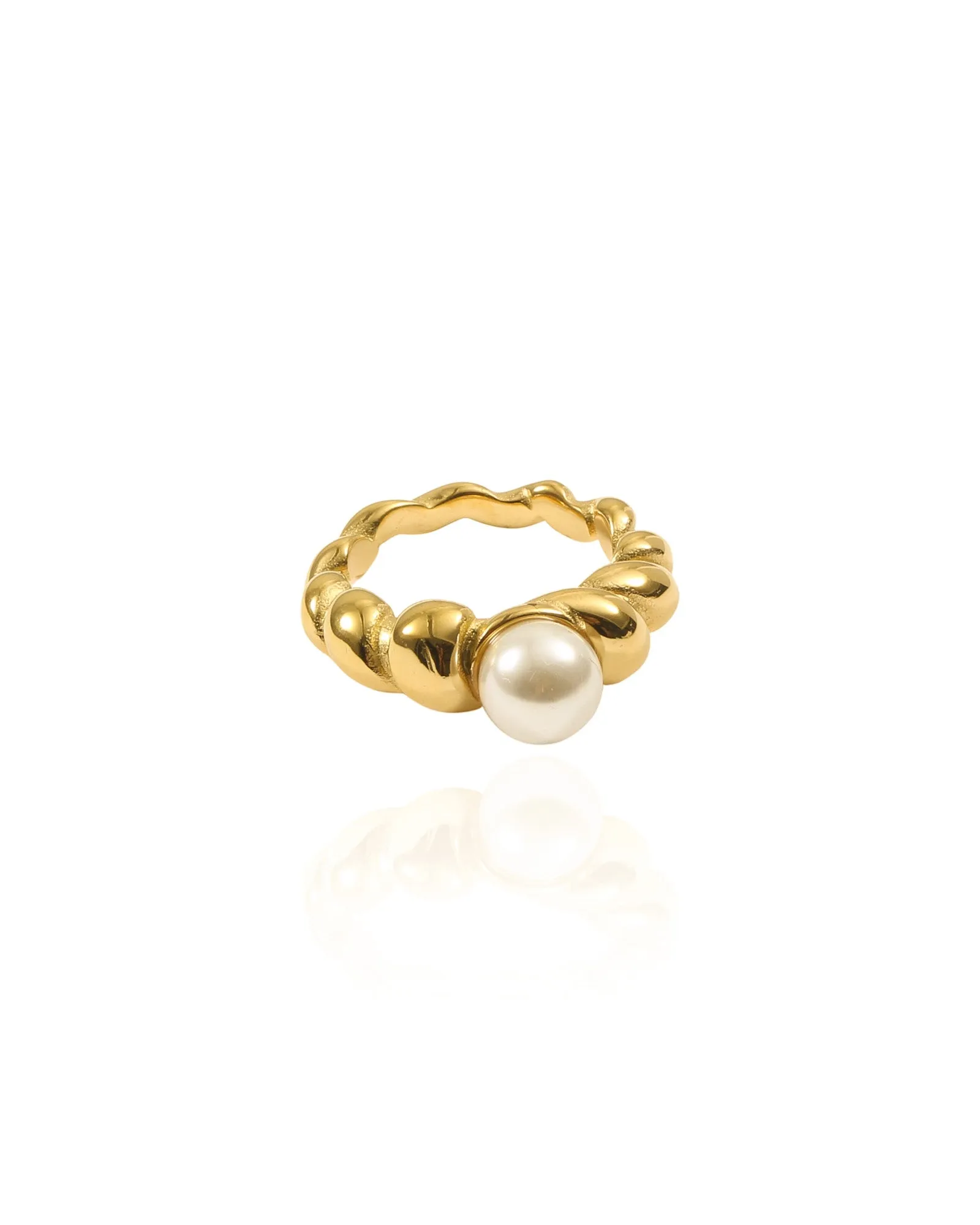 Croissant Pearl Ring