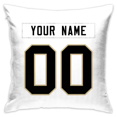 Custom Football New Orleans Saints Decorative Throw Pillow Cover 18" x 18"- Print Personalized Style Customizable Design Team Any Name & Number