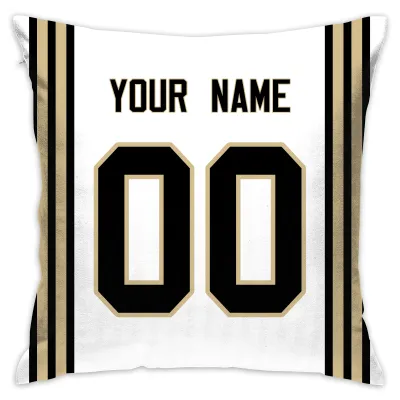 Custom Football New Orleans Saints Decorative Throw Pillow Cover 18" x 18"- Print Personalized Style Customizable Design Team Any Name & Number