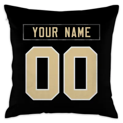 Custom Football New Orleans Saints Decorative Throw Pillow Cover 18" x 18"- Print Personalized Style Customizable Design Team Any Name & Number