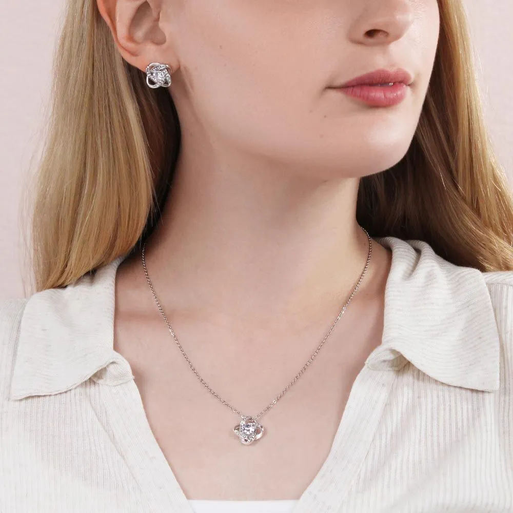 Custom I May Just Be A Bump Mothers Day Ideas 14k White Gold Interlocking Heart Pendant Necklace Jewelry Gifts For Mom Wife Grandma Auntie