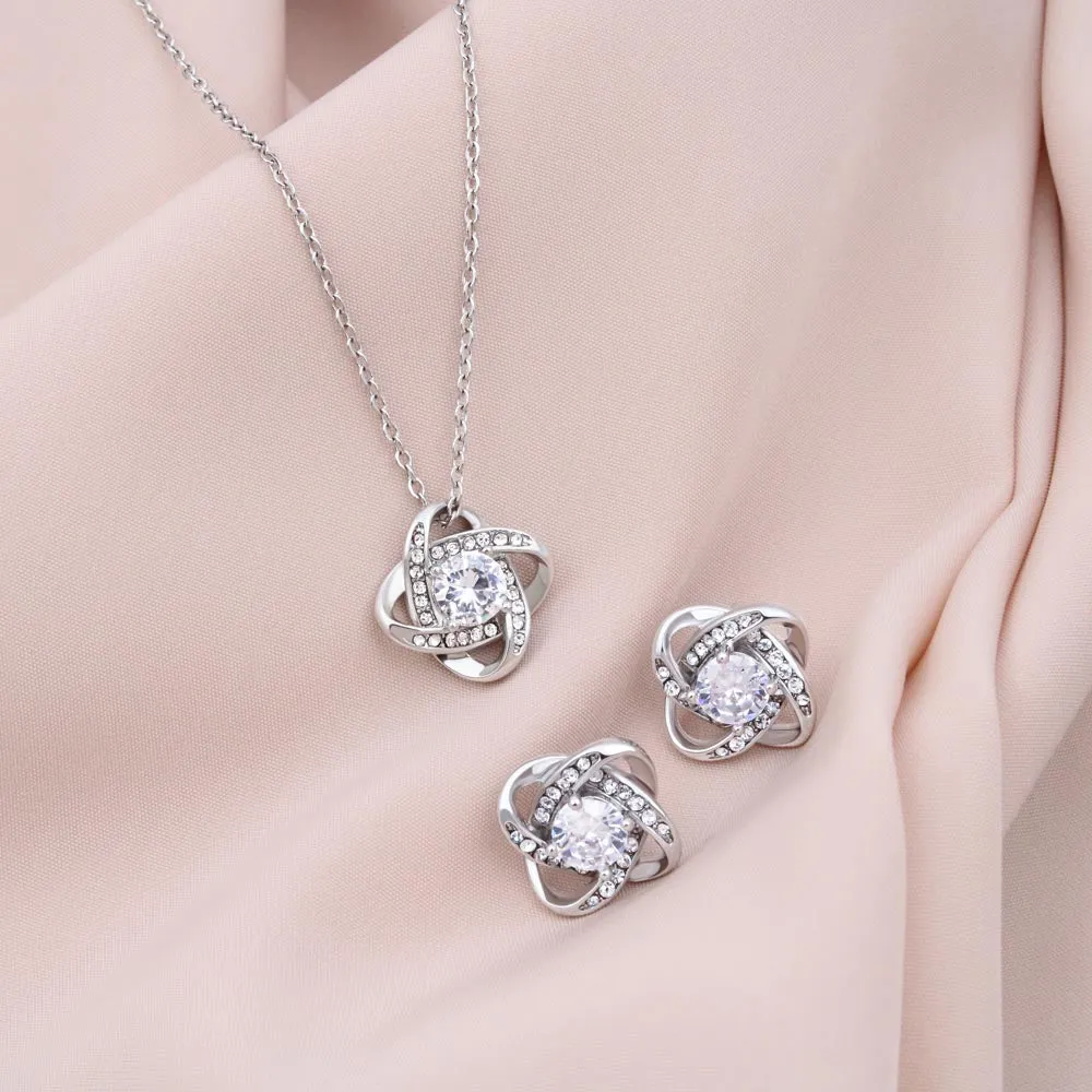 Custom I May Just Be A Bump Mothers Day Ideas 14k White Gold Interlocking Heart Pendant Necklace Jewelry Gifts For Mom Wife Grandma Auntie
