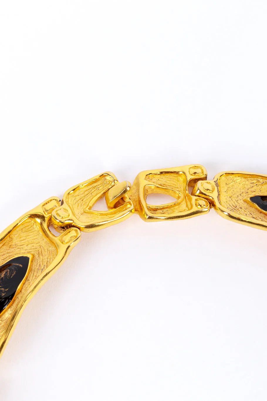 Cutout Enamel Plate Necklace
