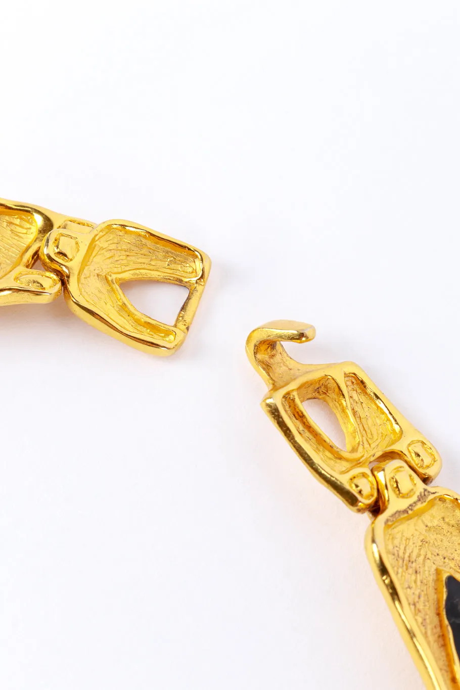 Cutout Enamel Plate Necklace