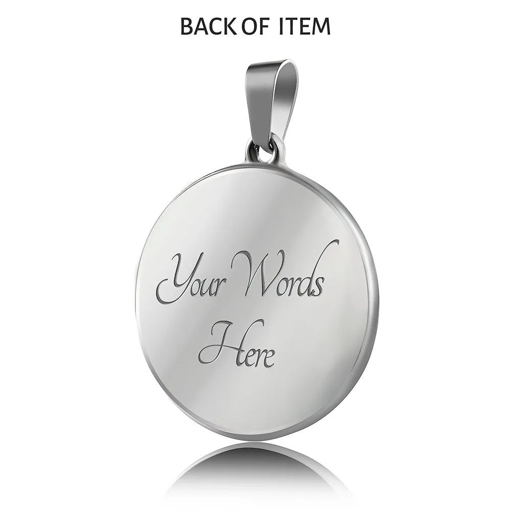 DAD YOU'RE MY HERO LUXURY CIRCLE NECKLACE