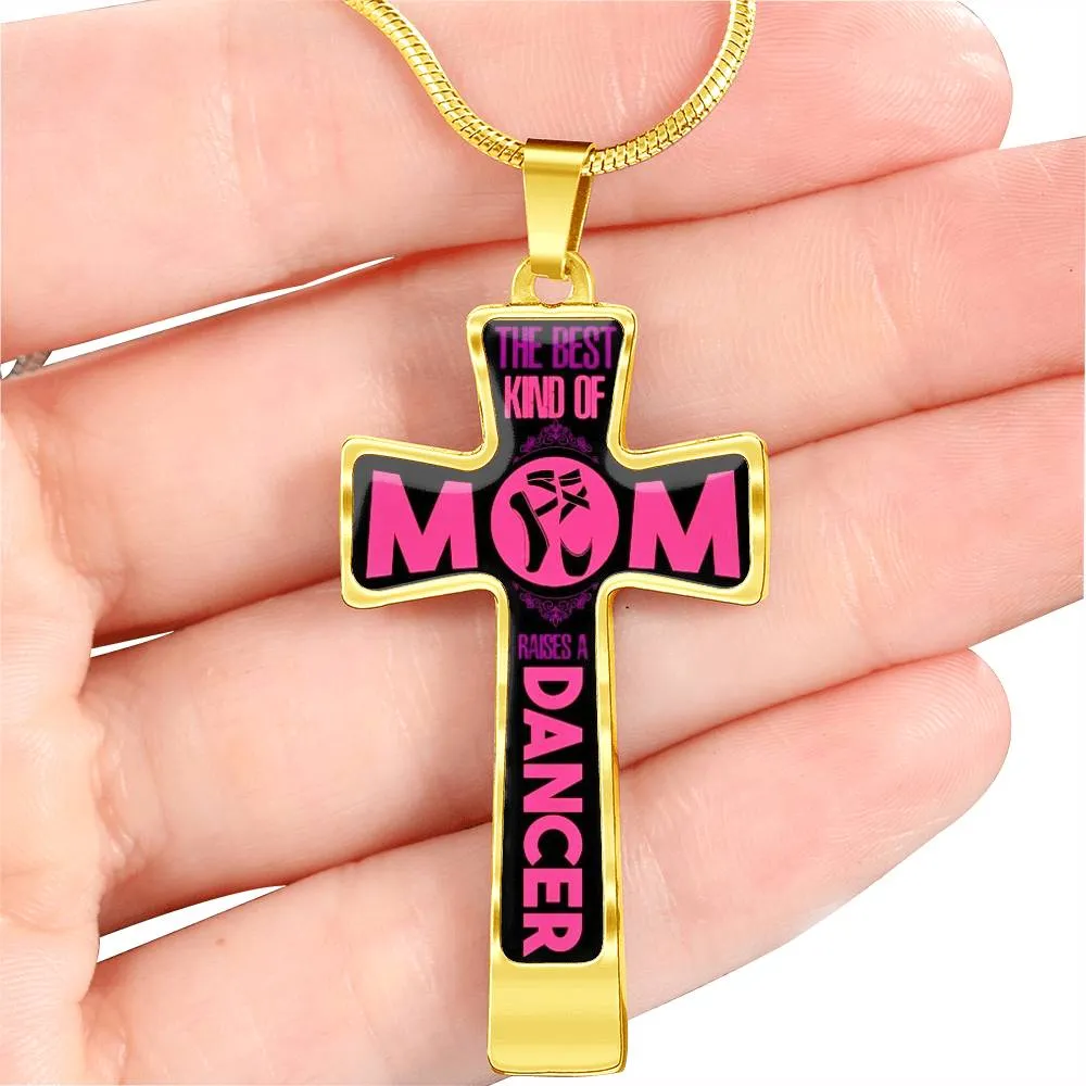 Dance Mom Luxury Cross Necklace